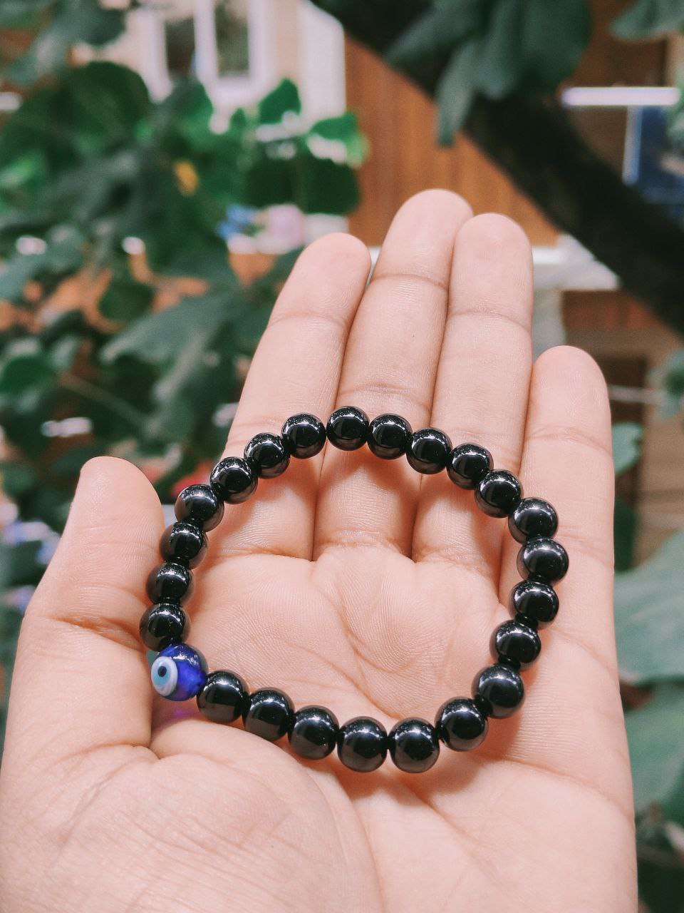 Evil Eye Bracelet – Black Obsidian for Protection & Negative Energy Shield