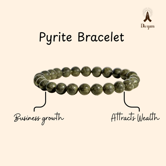 Natural Pyrite Bracelet – Attract Wealth & Abundance