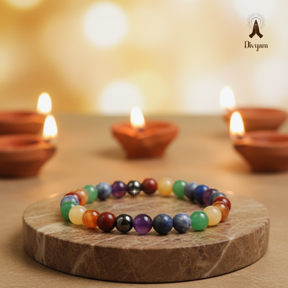 7 Chakra Natural Stone Healing Bracelet