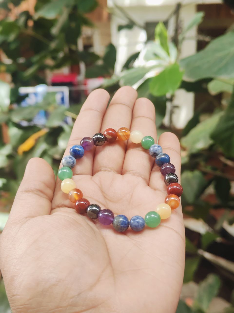 7 Chakra Natural Stone Healing Bracelet