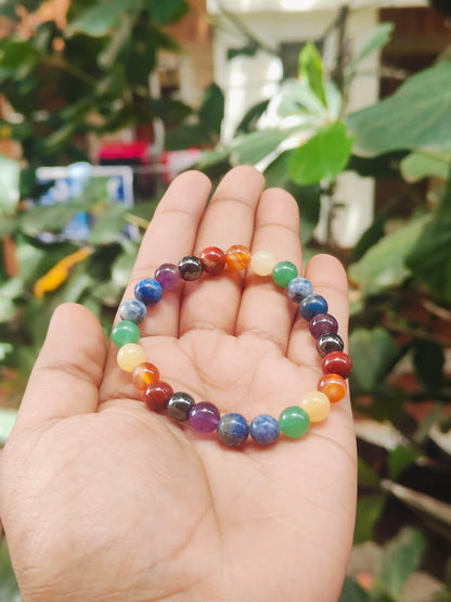 7 Chakra Natural Stone Healing Bracelet