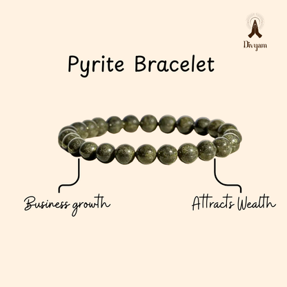Natural Pyrite Bracelet – Attract Wealth & Abundance
